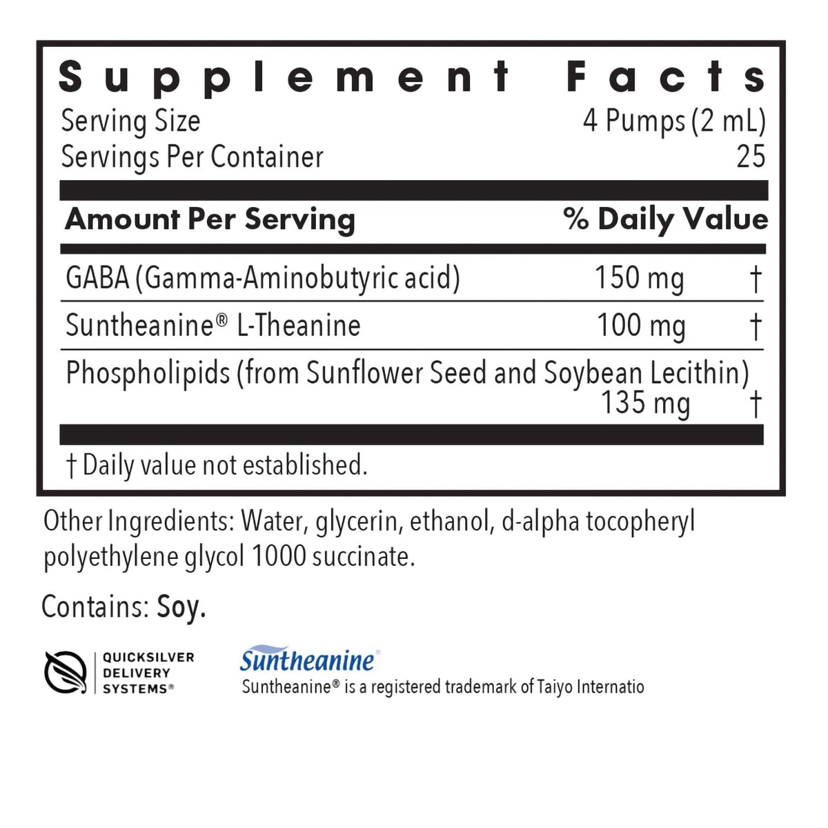 Allergy Research Group Liposomal Zen L-Theanine Liquid Supplement - 1.7 fl oz - image 2