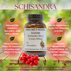 Barlowe's Herbal Elixirs Schisandra Berry Extract 600mg - 60 Vegetarian Capsules - image 3