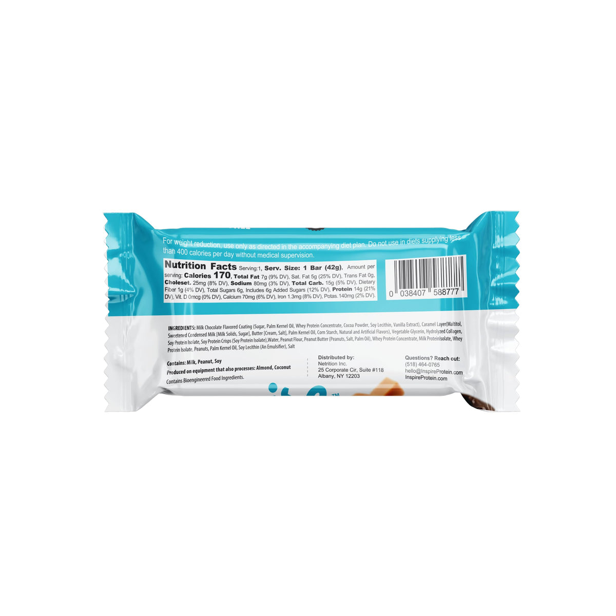BariatricPal Inspire High Protein Bars Caramel Crunch - 6-Pack - image 5