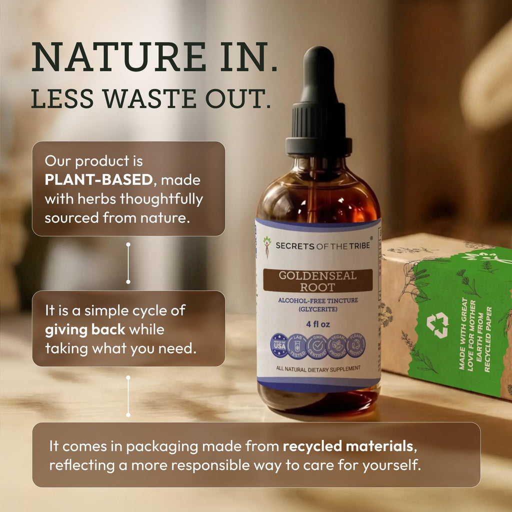 Secrets of the Tribe Goldenseal Root Tincture Alcohol-Free Extract