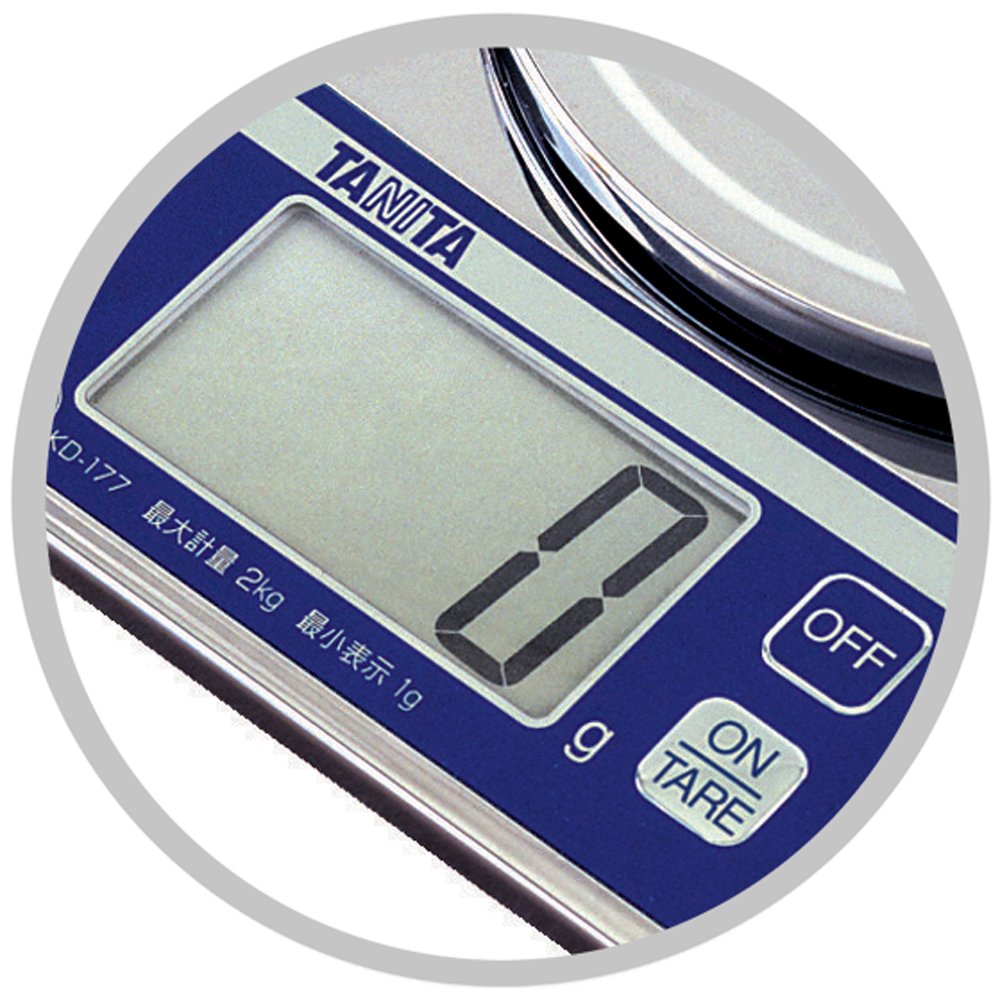 タニタ(Tanita) Tanita KD-177 CR Digital Cooking Scale - 2 kg Capacity - image 2