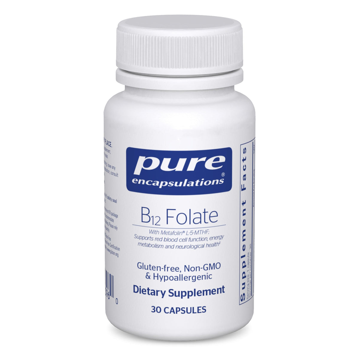 Pure Encapsulations B12 Folate - 30 Capsules