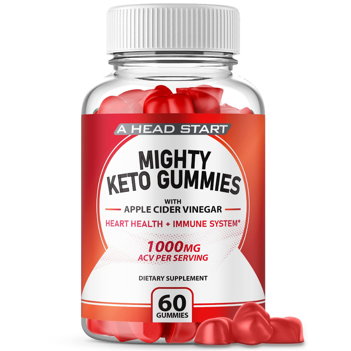 IDEAL PERFORMANCE Mighty Keto ACV Gummies - 60 Gummies