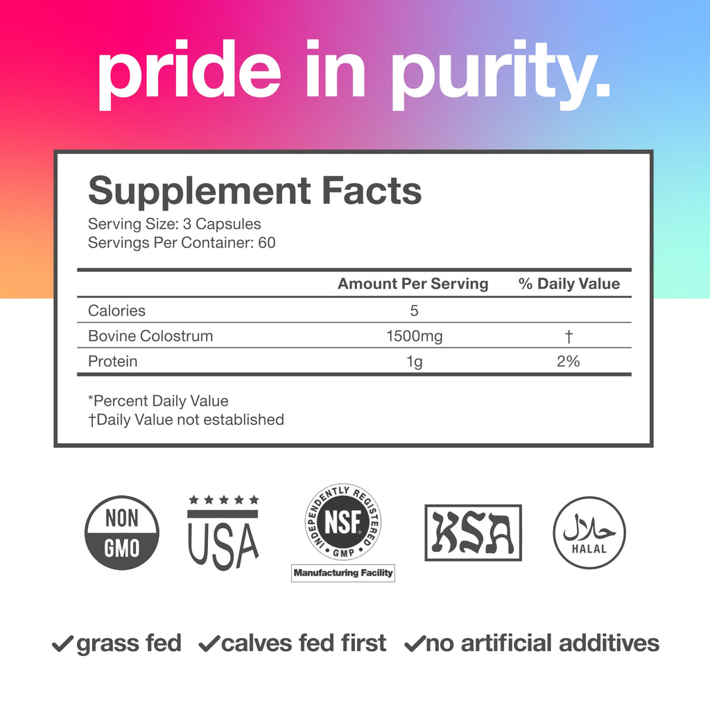 TBR Labs Pure Bovine Colostrum Capsules - 180 Count - image 3