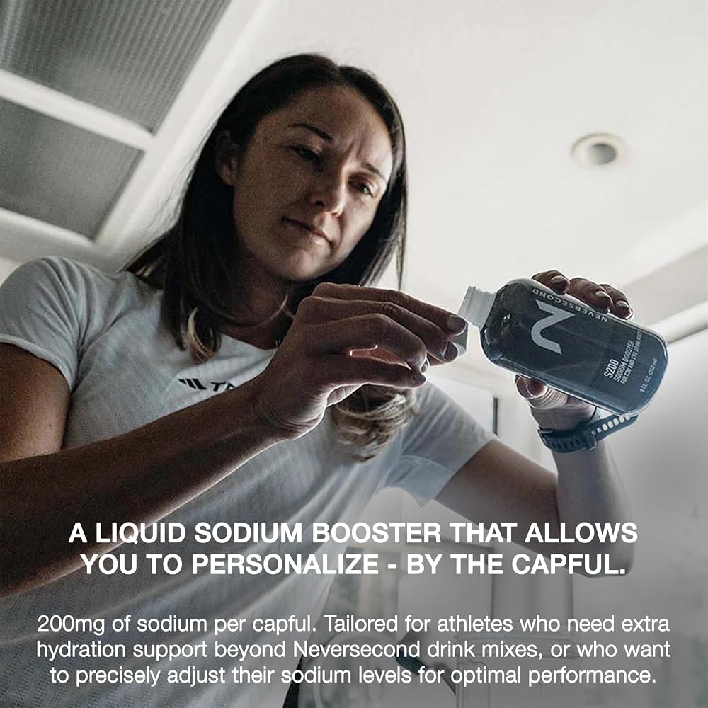 NeverSecond S200 Sodium Booster Electrolyte Liquid - 30 Servings - image 4