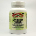 Holly Hill Health Foods 20 Billion CFU Probiotic - 60 Vegetarian Capsules