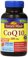 Nature Made CoQ10 200 mg Heart & Energy Support - 280 Softgels