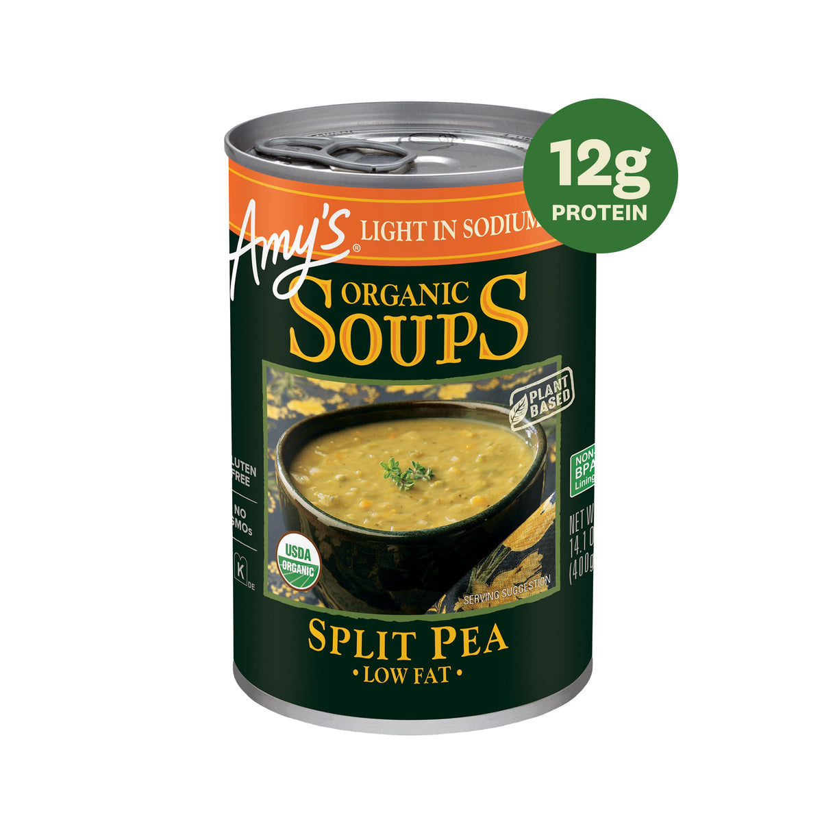 Amy's Organic Split Pea Soup Light Sodium - 12 Pack - image 3