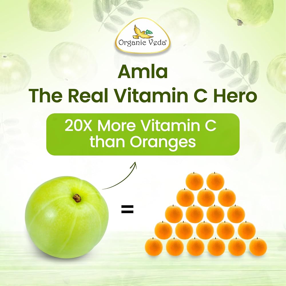 Organic Veda Amla Capsules 1500mg - 300 Capsules - image 9