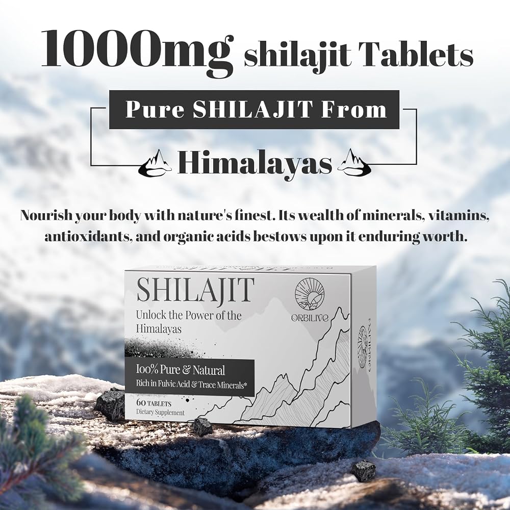 ORBILIVE Shilajit Tablets 1000 MG