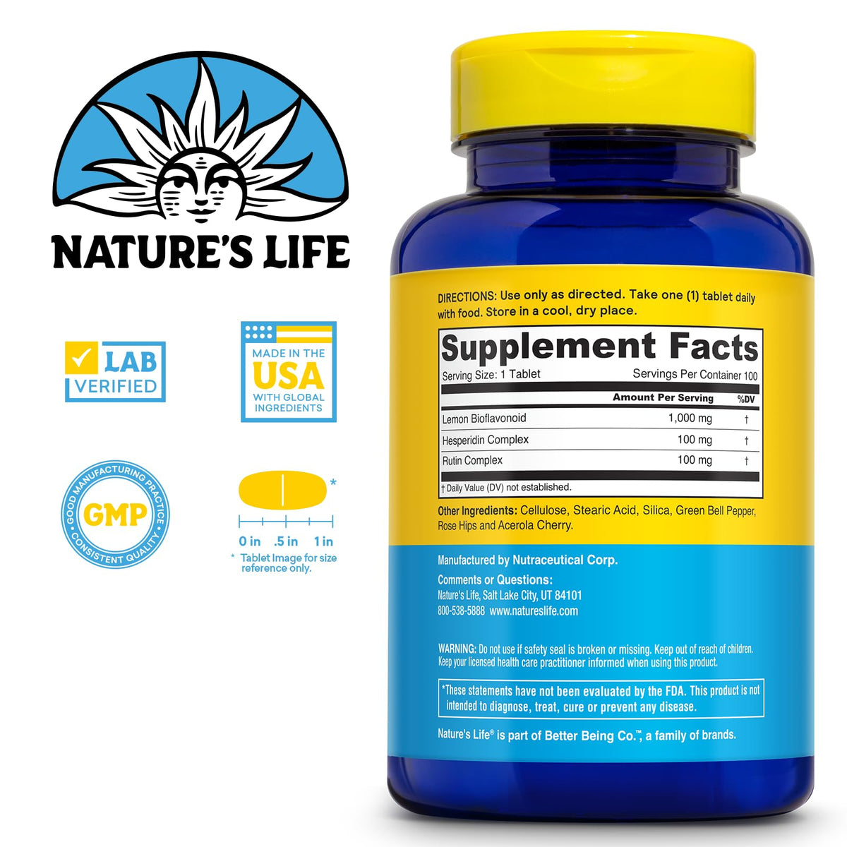 Nature's Life Bioflavonoids 1000mg per Serving