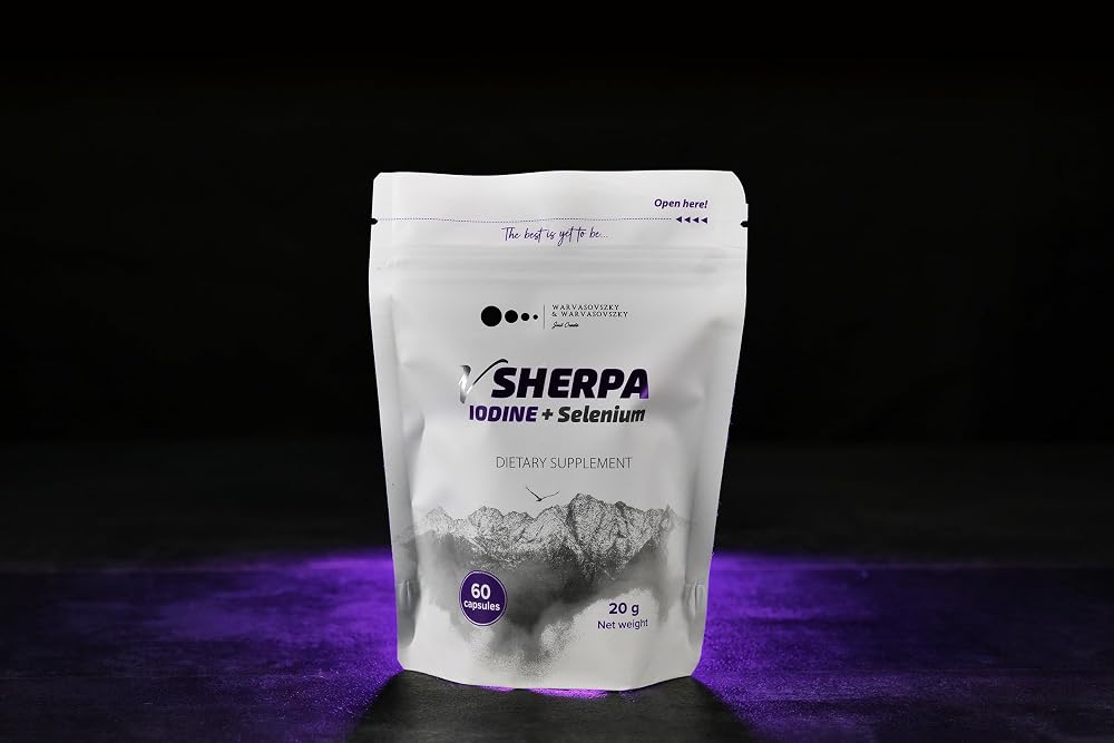 vSherpa Iodine + Selenium Thyroid Support - 60 Capsules