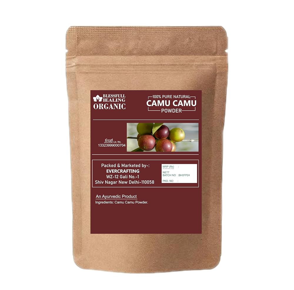 Blessfull Healing Organic Camu Camu Powder 100% Pure Natural 200 Gram