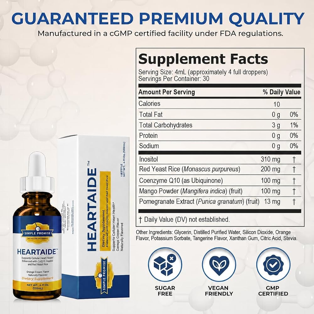 Simple Promise HeartAide Red Yeast Rice with CoQ10 Liquid Drops - image 2