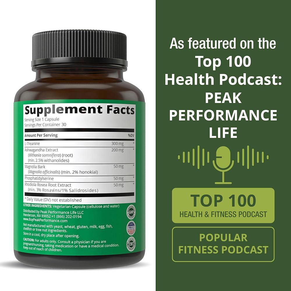 Peak Performance 5-in-1 Cortisol Supplement - 30 Capsules - image 6