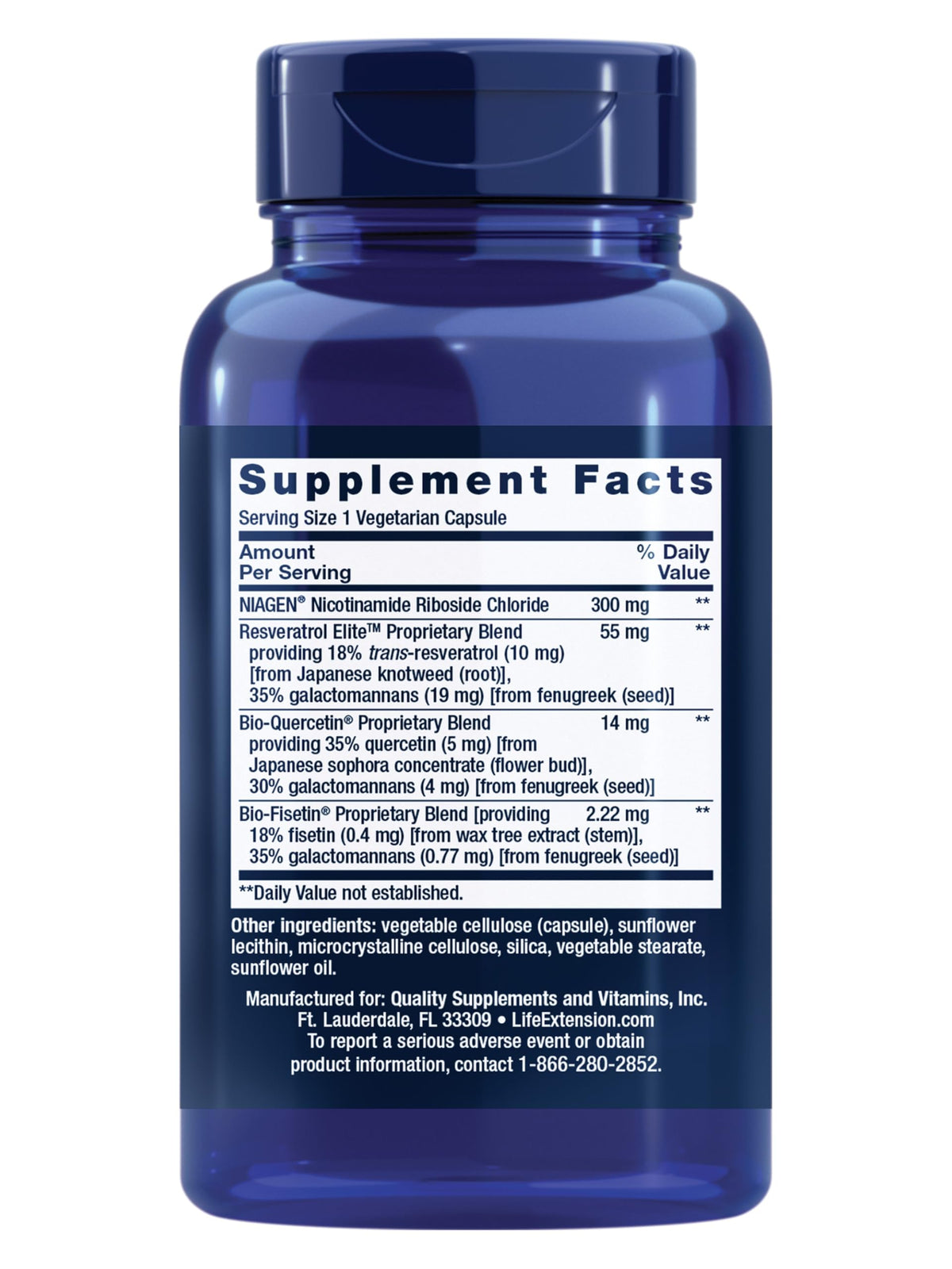 Life Extension NAD+ Cell Regenerator Resveratrol Elite - 30 Capsules - image 2