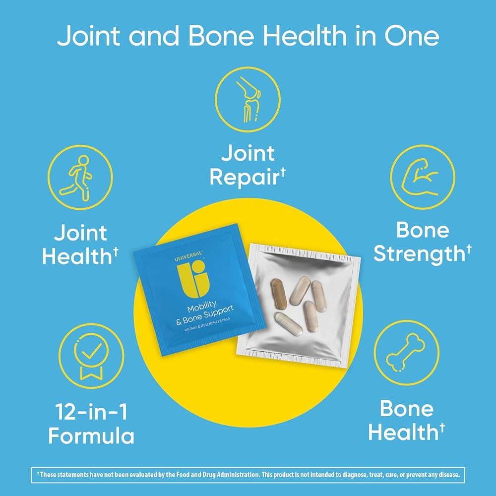 Universal U Mobility & Bone Support Daily Multivitamin - 30 Packs - image 4