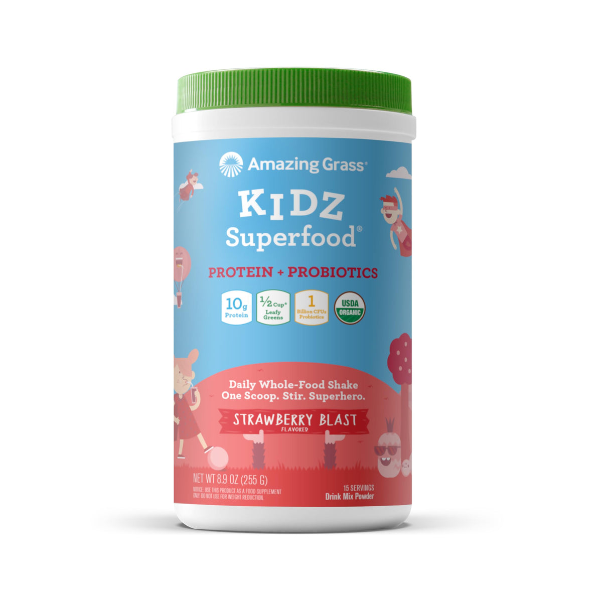 Amazing Grass AG Kidz Superfood Protein + Probiotics