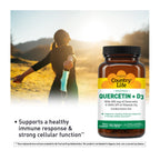 Country Life Quercetin 500mg with Vitamin D3 Immune Support - 90 Capsules - image 2