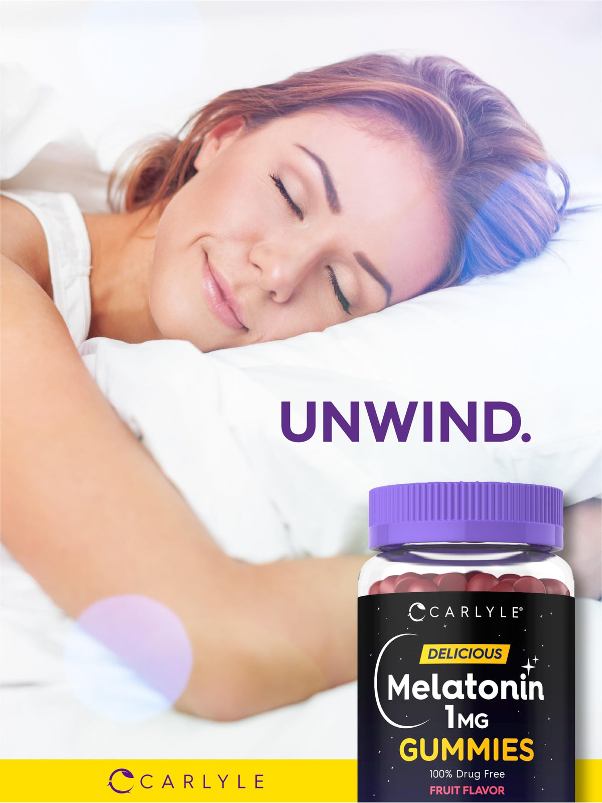 Carlyle Melatonin 1mg Gummies - 90 Count - image 6