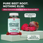 PurePremium Beet Root Gummies 50:1 Extract - 60 Gummies - image 6