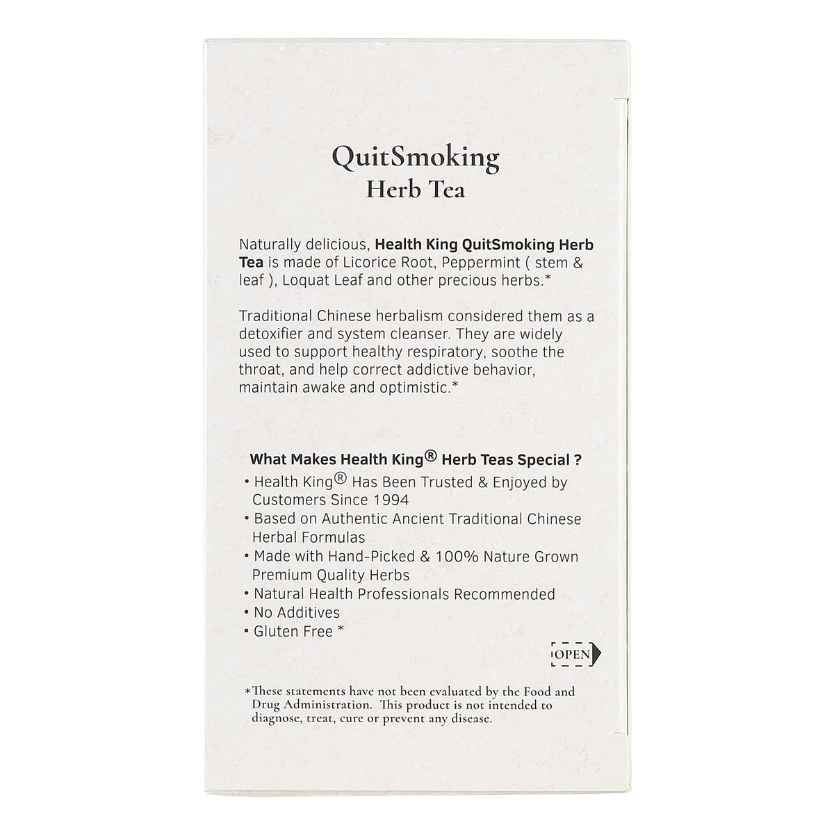 Health King Stop Smoking Tea - 20 Teabags - image 4