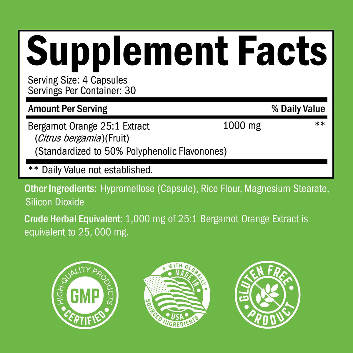 BioSchwartz Citrus Bergamot 1000mg - 120 Capsules - image 2