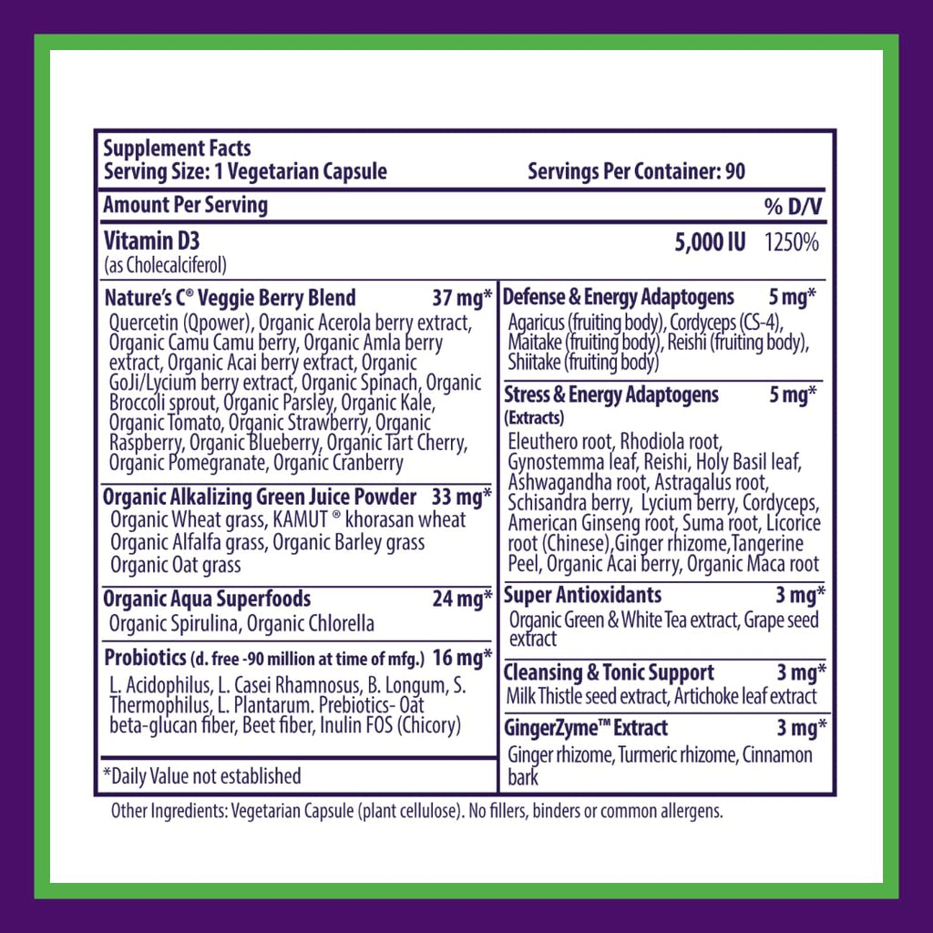 Paradise Herbs Earth's Blend Vitamin D3 - 90 Vegetarian Capsules - image 9