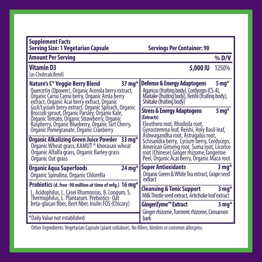 Paradise Herbs Earth's Blend Vitamin D3 - 90 Vegetarian Capsules - image 9