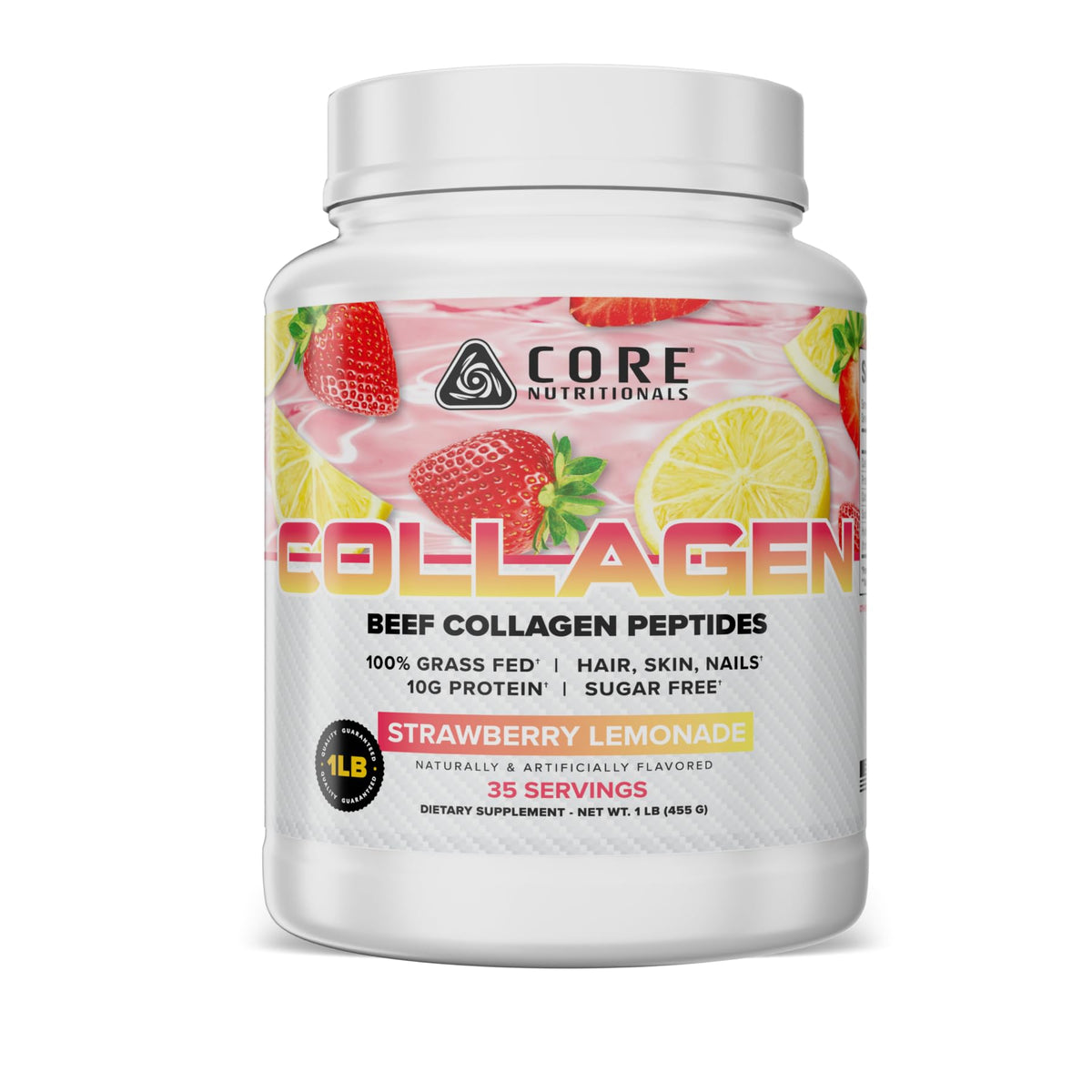Core Nutritionals Collagen Peptides Strawberry Lemonade - 1 Pound