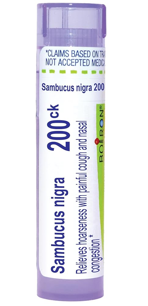 Boiron Sambucus Nigra 200Ck Homeopathic Pellets - 80 Pellets