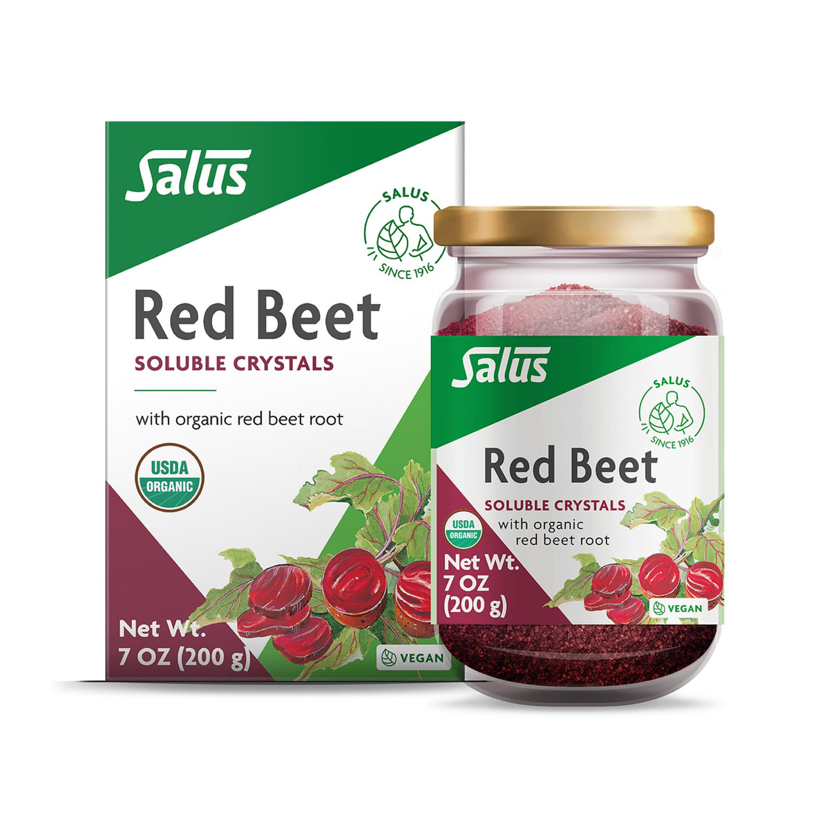 Floradix Salus Red Beet Crystals Organic Powder - 7 oz