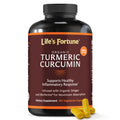 Life's Fortune Organic Turmeric Curcumin with Black Pepper - 180 Capsules
