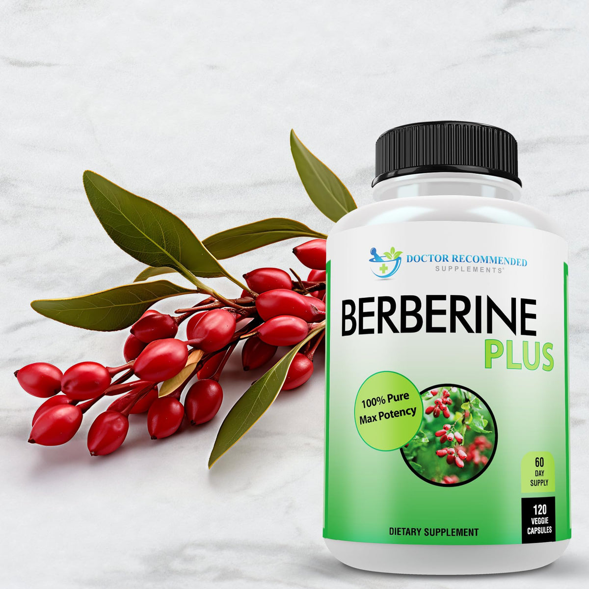 DOCTOR RECOMMENDED SUPPLEMENTS Berberine Plus 1200mg Per Serving