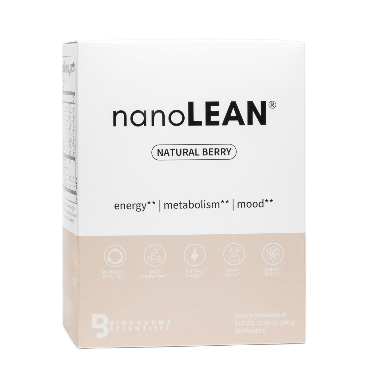 Biopharma Scientific NanoLean Weight Management Energy Powder - 30 Packets