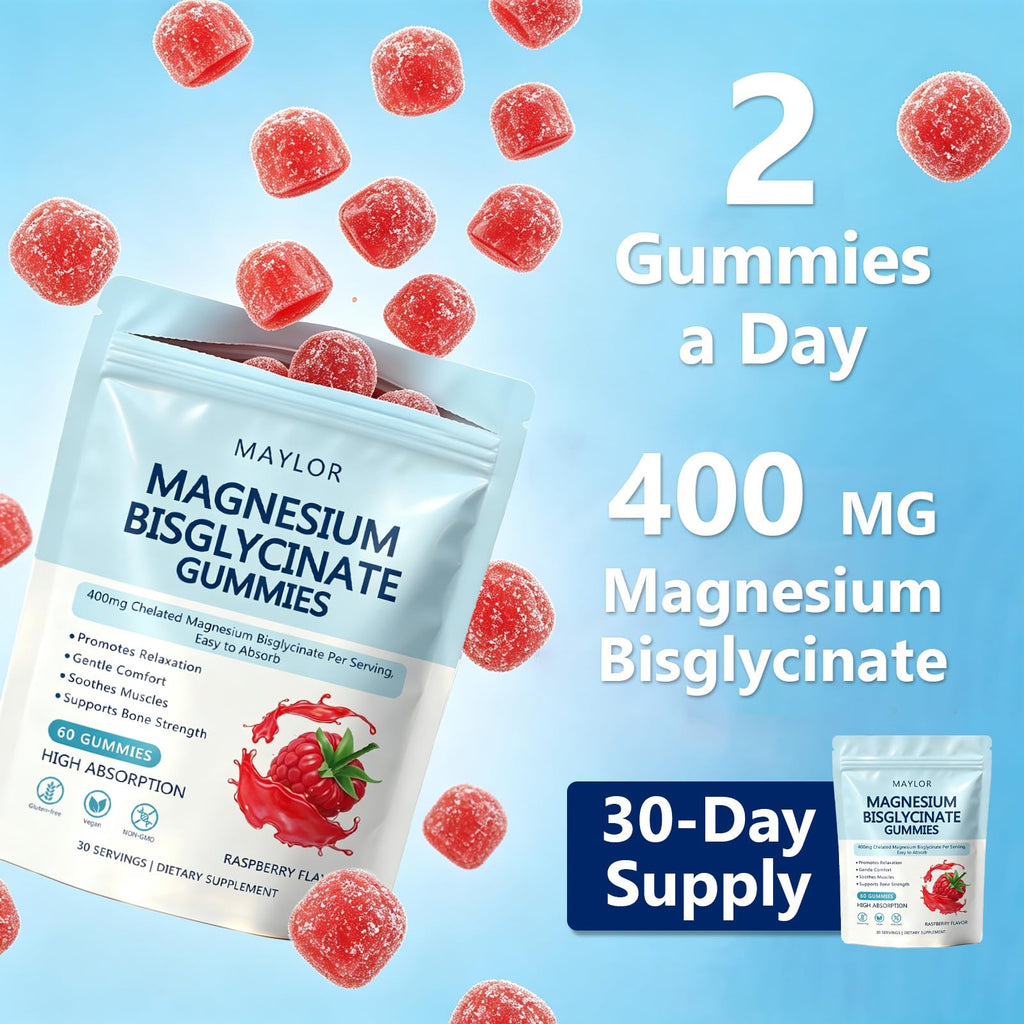 MAYLOR Magnesium Bisglycinate Gummies - 60 Gummies - image 6