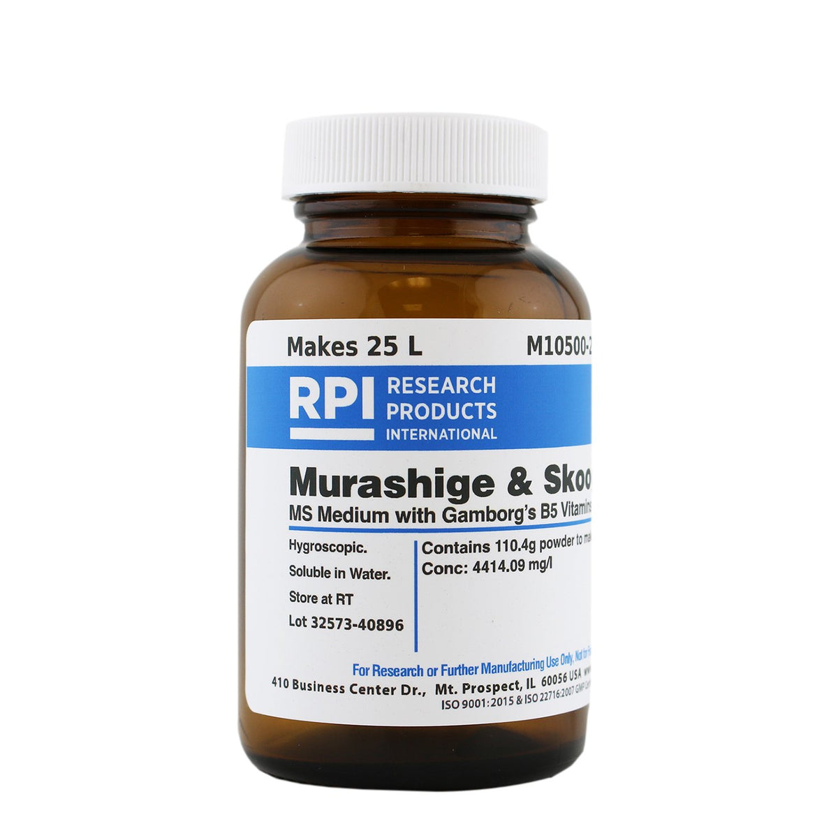 RPI Murashige & Skoog MS Medium with Gamborg's B5 Vitamins - 110g