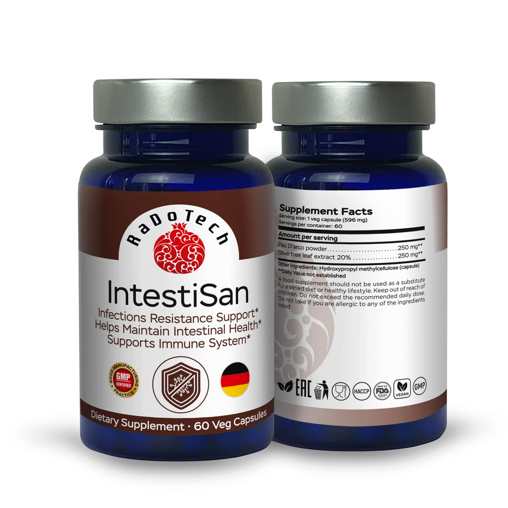 RaDoTech IntestiSan Olive Leaf Extract Immune Support - 60 Capsules - image 3