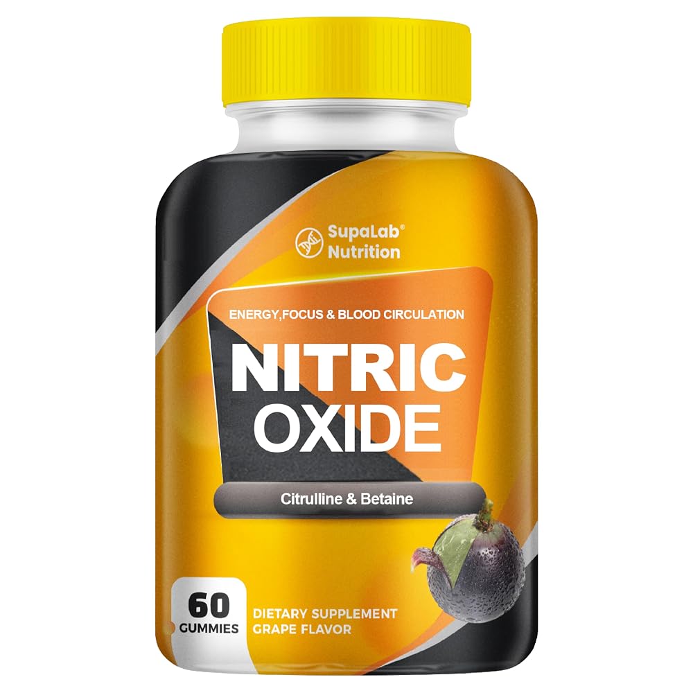 MEGNETA Nitric Oxide Gummies for Energy & Workout Support - 60 Gummies