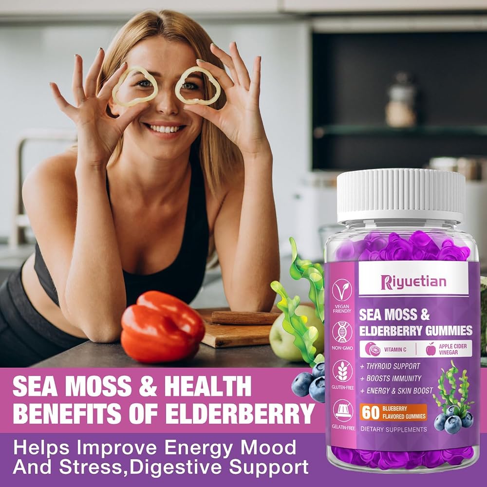 Riyuetian Sea Moss Gummies & Elderberry