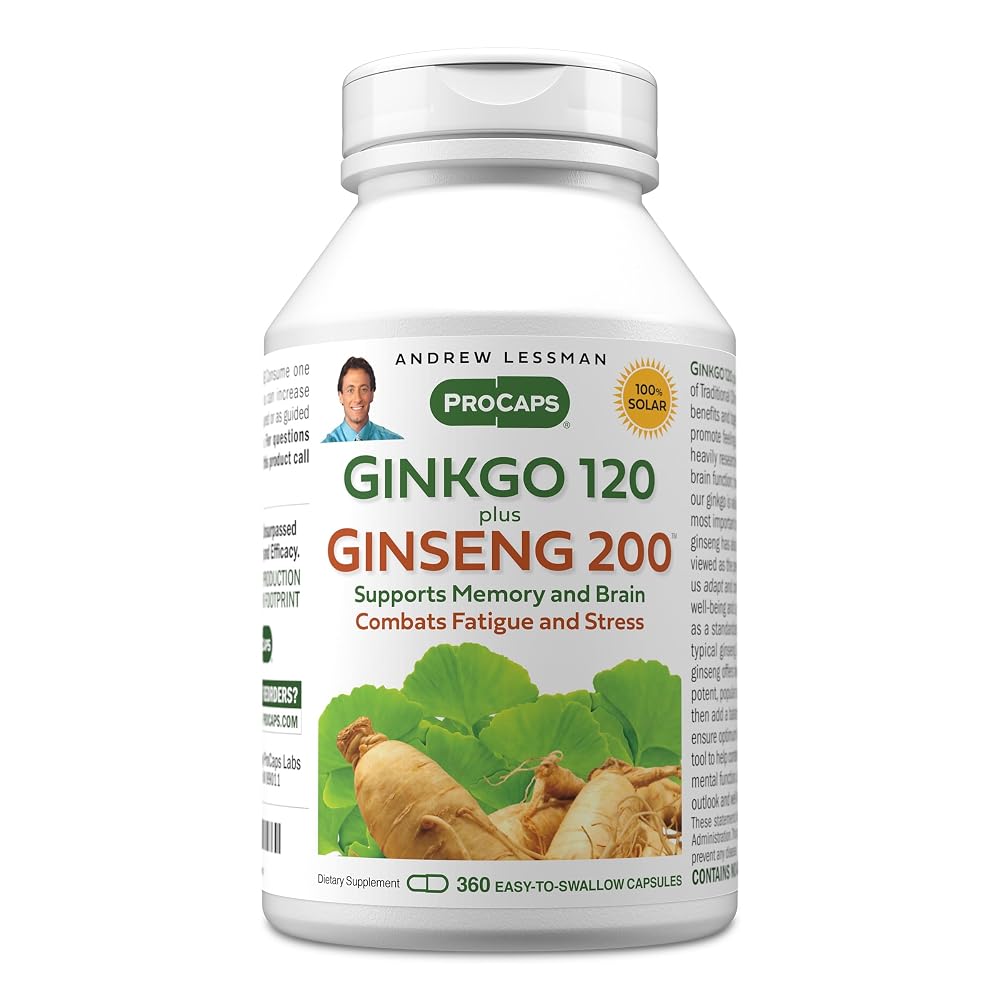 ANDREW LESSMAN Ginkgo 120 Plus Ginseng 200 - Capsules - Standardized