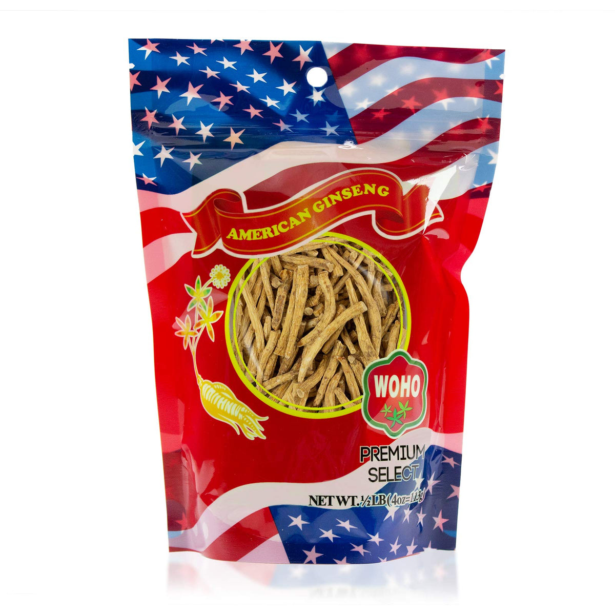 Woohoo Natural American Ginseng Prong Small - 4 oz