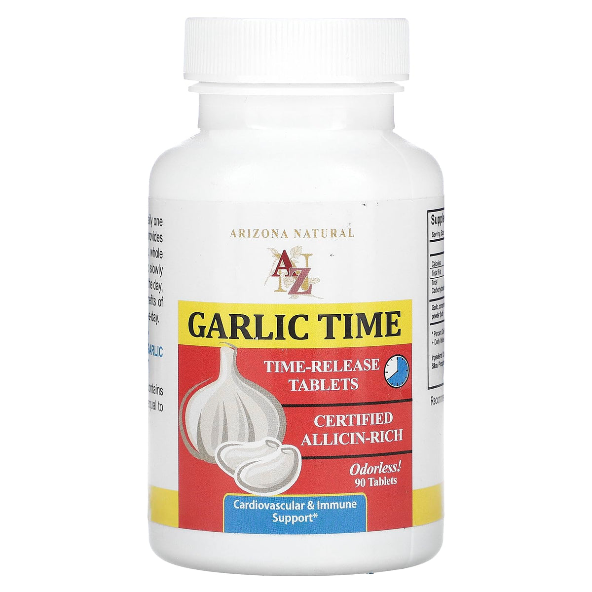 Arizona Natural Garlic TR 1800 mg Time-Released Tabs - 90 Tablets
