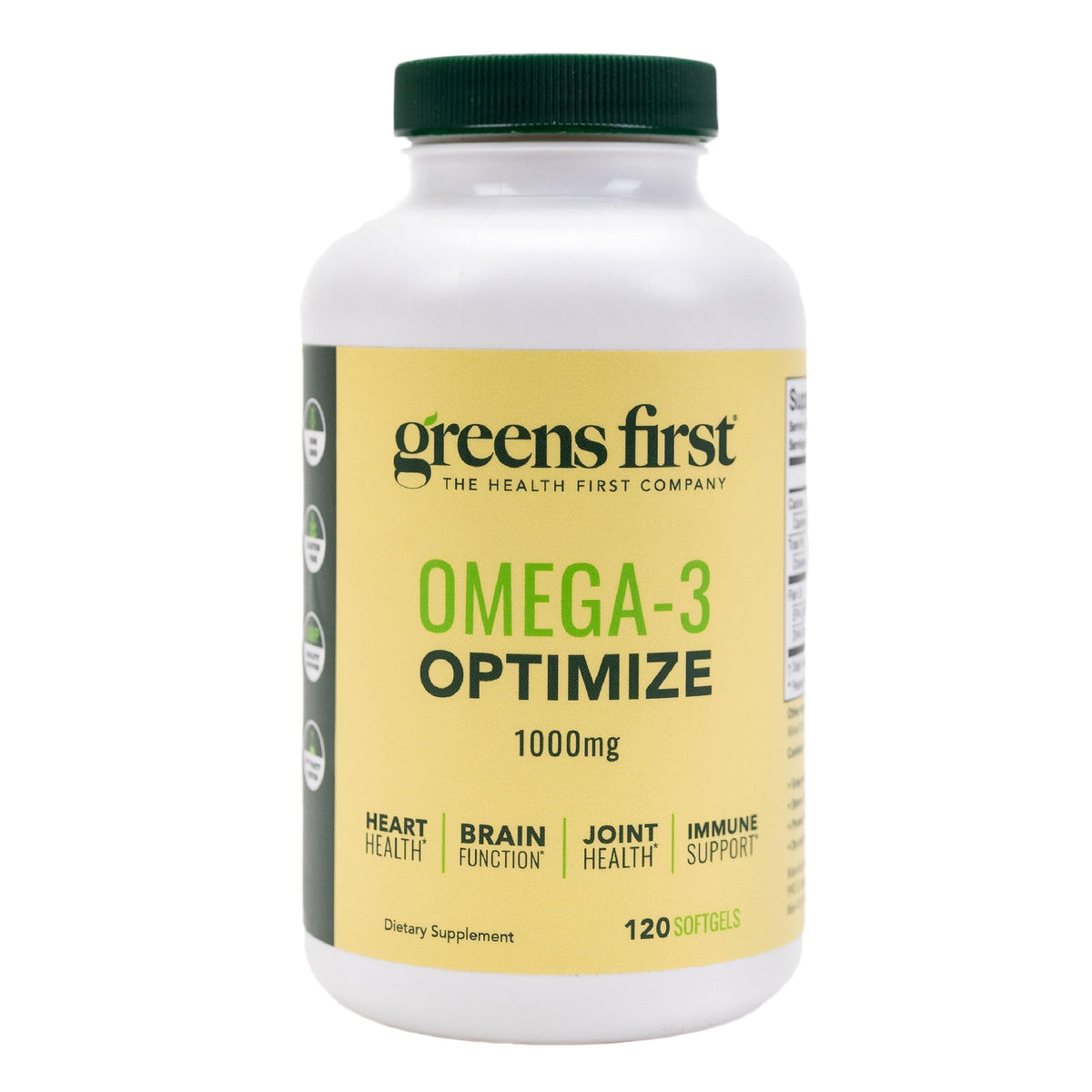 Greens First Omega-3 Optimize Marine Oil for Heart & Brain - 120 Softgels