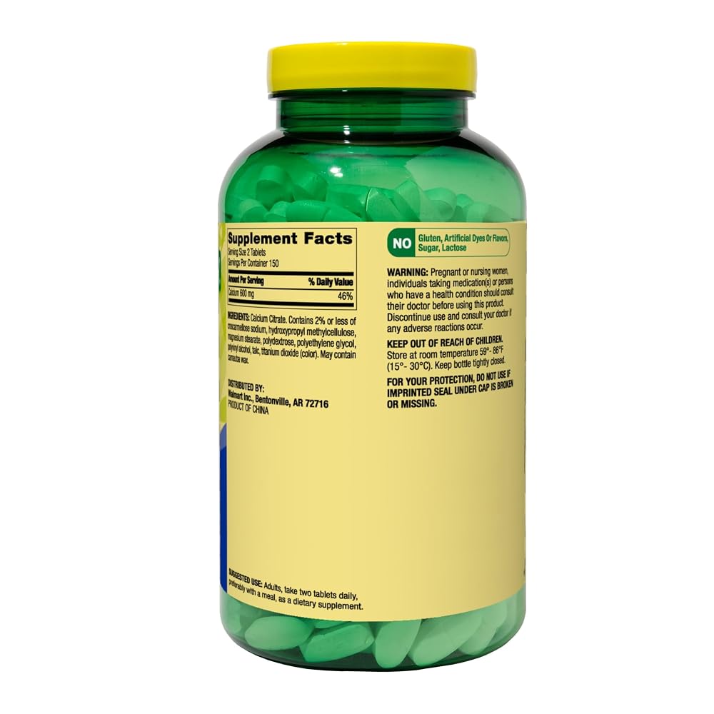 Generic Calcium Citrate 600mg per Serving - 300 Tablets - image 4
