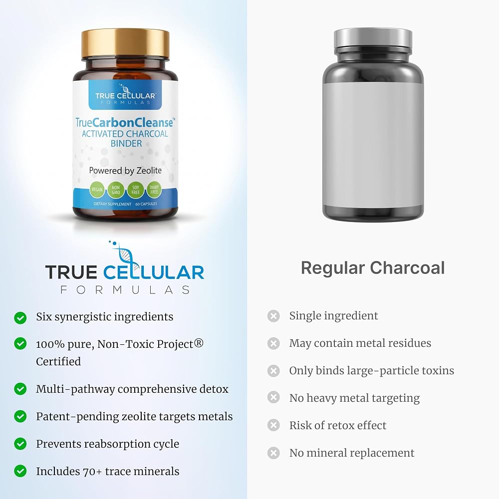 True Cellular Formulas Gut Detox & Liver Cleanse - Organic Activated