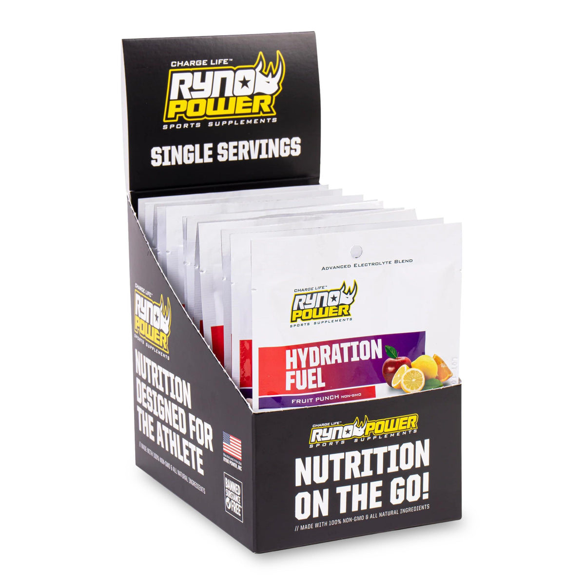 Ryno Power Hydration Fuel Electrolyte Drink Mix - 12 Servings