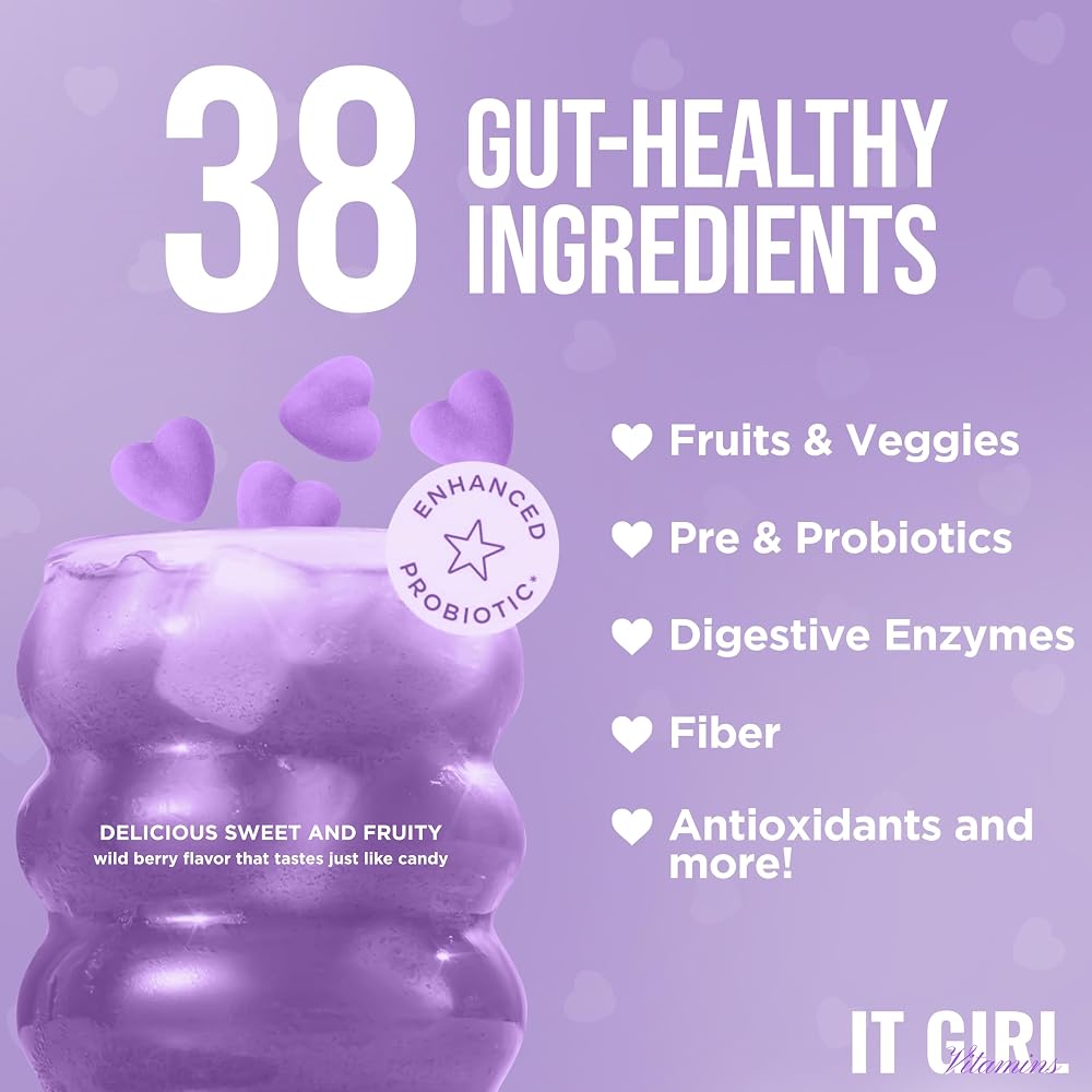It Girl Vitamins Gut Health Gummies for Women - 60 Count - image 4