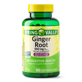 Spring Valley Ginger Root 550 mg Digestive Health - 100 Vegetarian Capsules