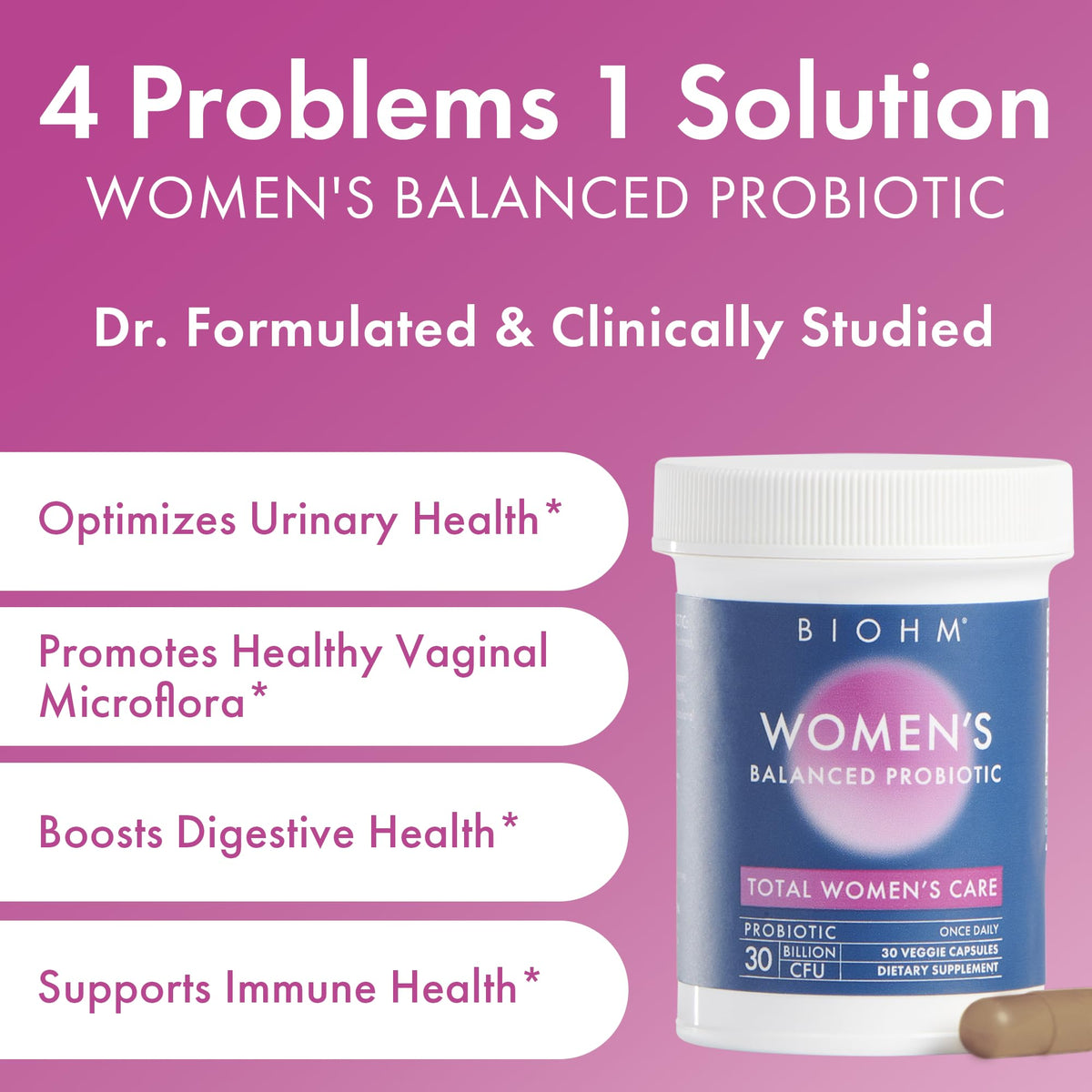 BIOHM Probiotics for Women 30 Billion CFU - 30 Capsules - image 5